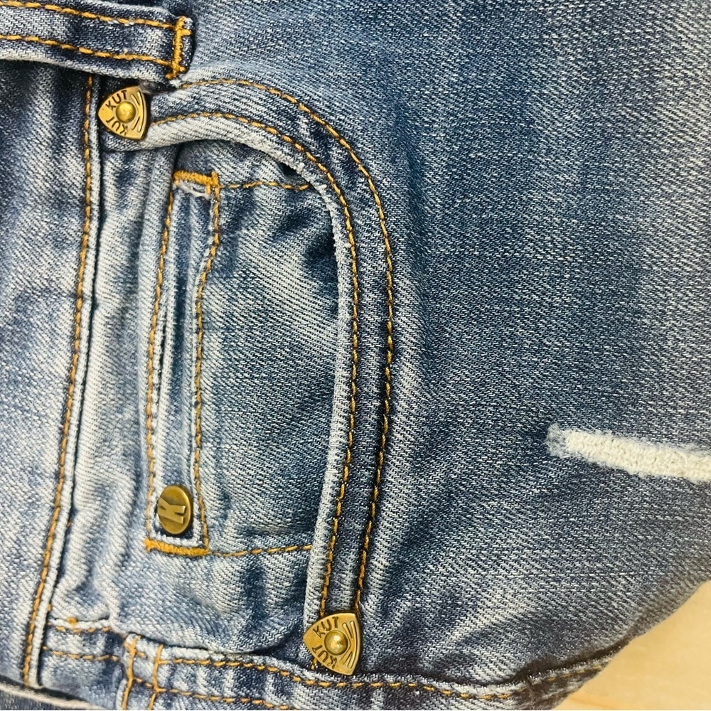 Kut from the Kloth Dark blue Wash toothpick Skinny ankle Jeans womens 6 S - Picture 8 of 12